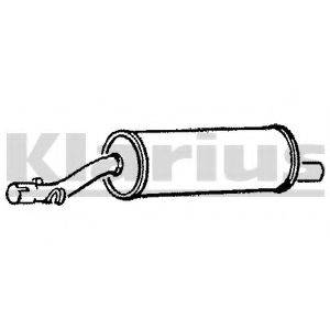 KLARIUS 220369 Средний глушитель выхлопных газов