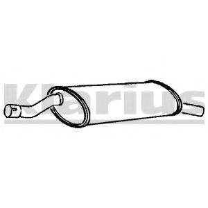 KLARIUS 230066 Глушитель выхлопных газов конечный