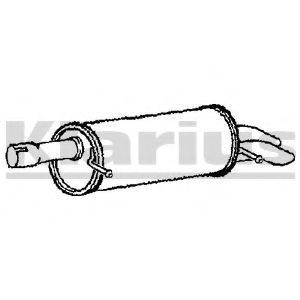 KLARIUS 230667 Глушитель выхлопных газов конечный