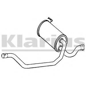 KLARIUS 230709 Средний глушитель выхлопных газов