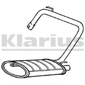 KLARIUS 230804 Глушитель выхлопных газов конечный