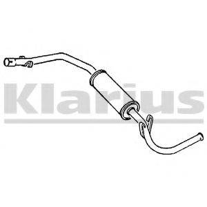 KLARIUS 240068 Глушитель выхлопных газов конечный