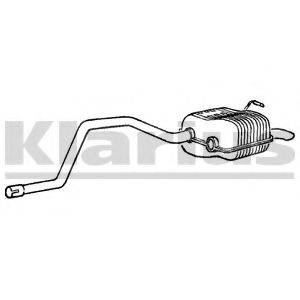 KLARIUS 250105 Глушитель выхлопных газов конечный