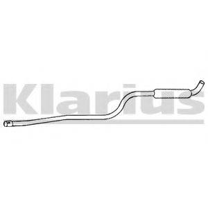 KLARIUS 250155 Средний глушитель выхлопных газов