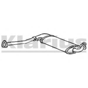 KLARIUS 250440 Средний глушитель выхлопных газов