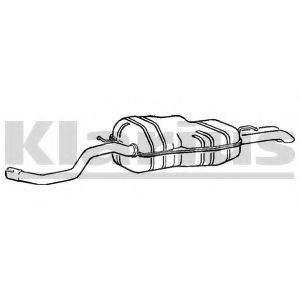 KLARIUS 250549 Глушитель выхлопных газов конечный