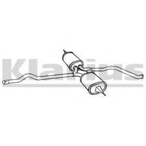 KLARIUS 260436 Средний глушитель выхлопных газов