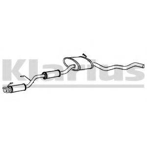 KLARIUS 270086 Средний глушитель выхлопных газов