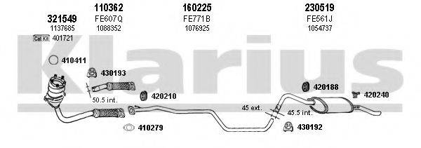KLARIUS 361475E Система выпуска ОГ