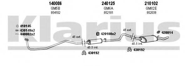 KLARIUS 390445E Система выпуска ОГ