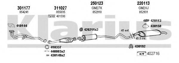 KLARIUS 390735E Система выпуска ОГ