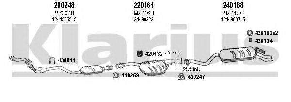 KLARIUS 600171E Система выпуска ОГ