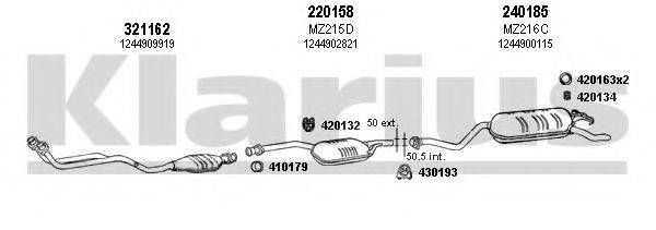 KLARIUS 600385E Система выпуска ОГ