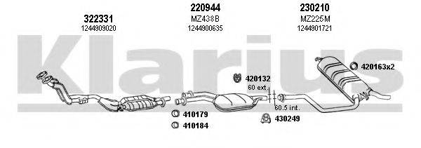 KLARIUS 600392E Система выпуска ОГ