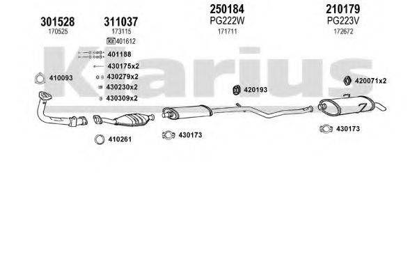 KLARIUS 630124E Система выпуска ОГ