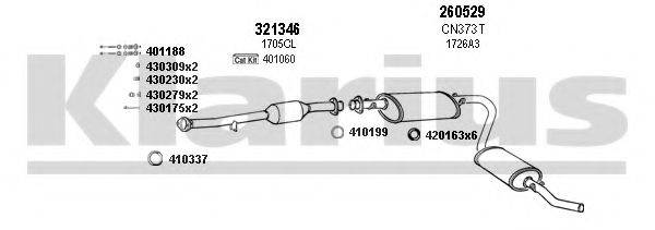 KLARIUS 630612E Система выпуска ОГ