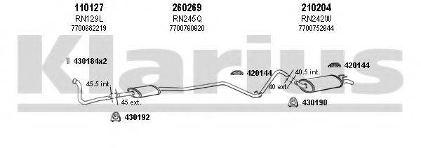 KLARIUS 720078E Система выпуска ОГ