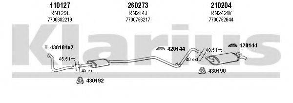 KLARIUS 720093E Система выпуска ОГ