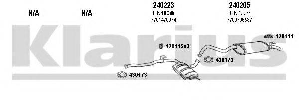 KLARIUS 720330E Система выпуска ОГ