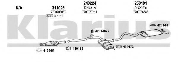 KLARIUS 720362E Система выпуска ОГ
