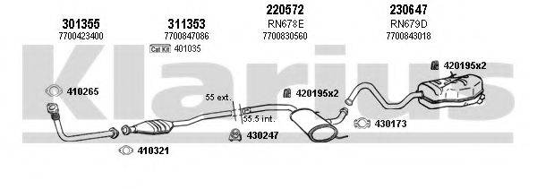 KLARIUS 720715E Система выпуска ОГ