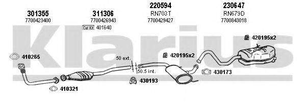 KLARIUS 720749E Система выпуска ОГ
