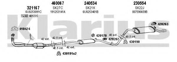 KLARIUS 780012E Система выпуска ОГ