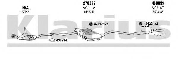 KLARIUS 960290E Система выпуска ОГ