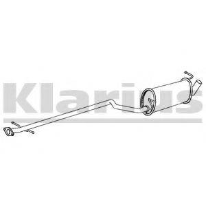 KLARIUS 270593 Средний глушитель выхлопных газов