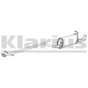 KLARIUS 270594 Средний глушитель выхлопных газов