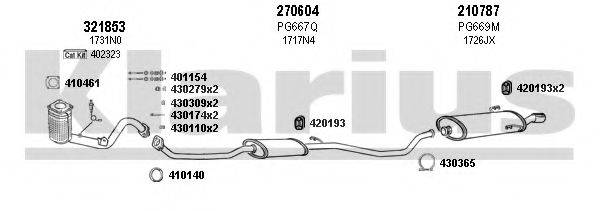 KLARIUS 630768E Система выпуска ОГ