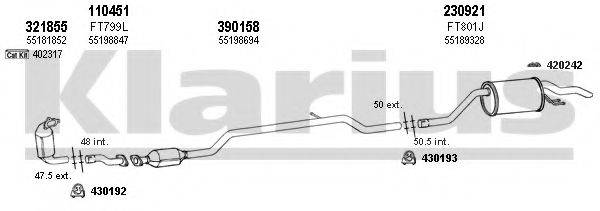 KLARIUS 330887E Система выпуска ОГ