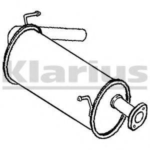 KLARIUS 240677 Глушитель выхлопных газов конечный