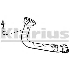 KLARIUS 301529 Труба выхлопного газа