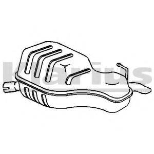 KLARIUS 210853 Глушитель выхлопных газов конечный