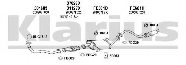 KLARIUS 270360U Система выпуска ОГ