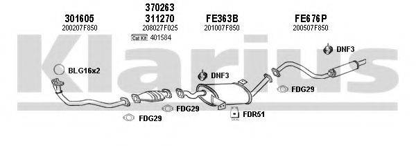 KLARIUS 270361U Система выпуска ОГ