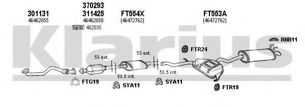 KLARIUS 330445U Система выпуска ОГ