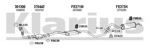 KLARIUS 361690U Система выпуска ОГ