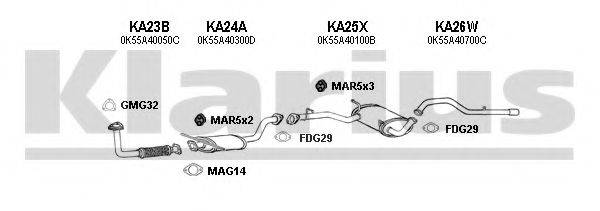 KLARIUS 500012U Система выпуска ОГ