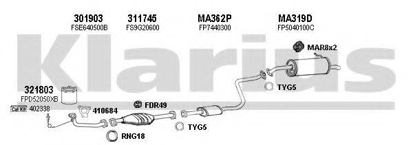 KLARIUS 570249U Система выпуска ОГ