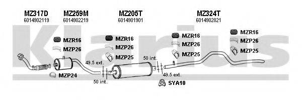 KLARIUS 600294U Система выпуска ОГ