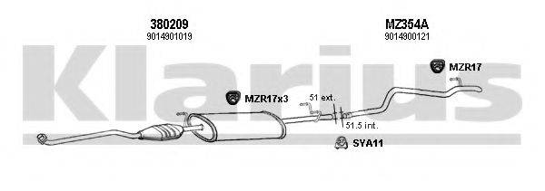 KLARIUS 600402U Система выпуска ОГ