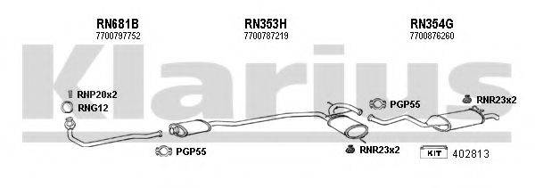 KLARIUS 720721U Система выпуска ОГ