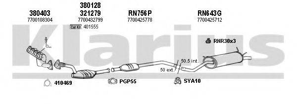 KLARIUS 720808U Система выпуска ОГ