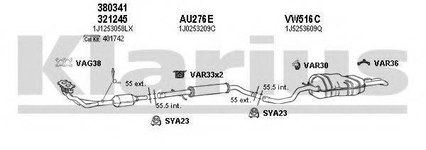 KLARIUS 790152U Система выпуска ОГ