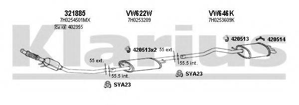 KLARIUS 931051U Система выпуска ОГ
