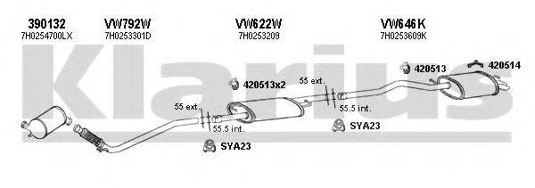 KLARIUS 931052U Система выпуска ОГ