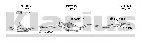 KLARIUS 960290U Система выпуска ОГ