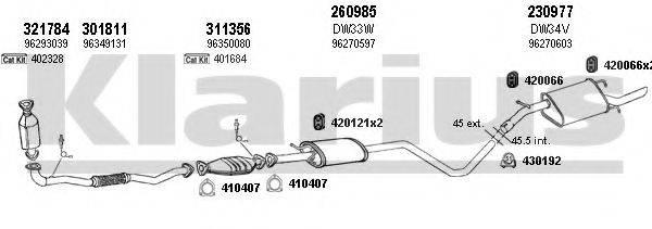 KLARIUS 310042E Система выпуска ОГ